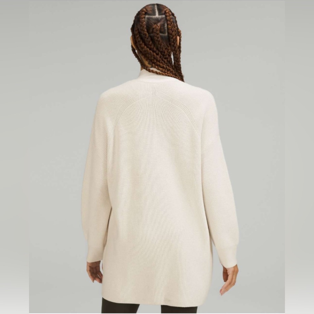 Lululemon Merino Wool-Blend Ribbed Long Wrap Sweater
White Opal Size 2 - Picture 2 of 7